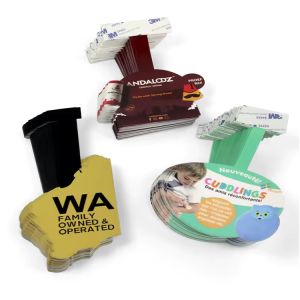 China Plastic Swing Strip Display Custom Shelf Wobbler For Supermarket Advertising wholesale