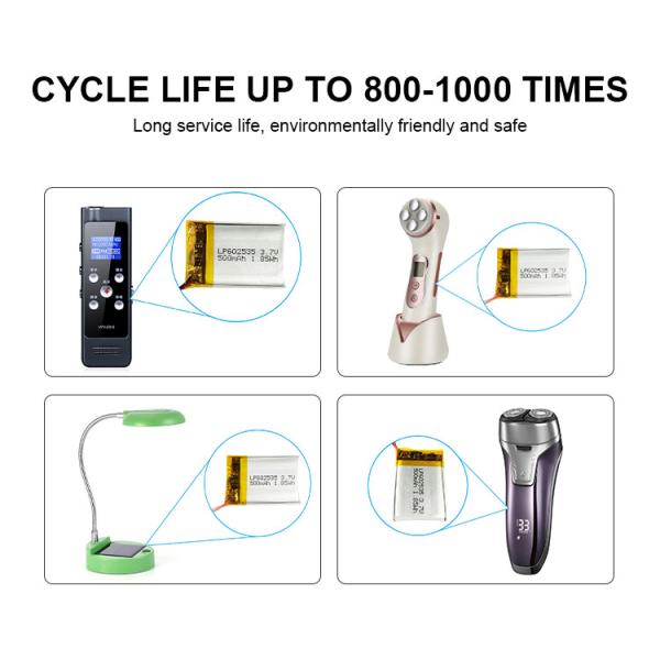 800mAh 3.7v 500mah LiPo Battery Polymer 902030 503035 803030 Battery