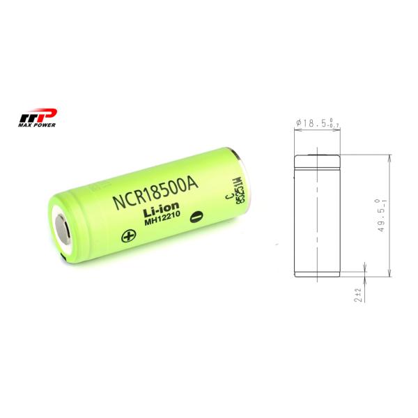 Quality 2040mAh 3.7V Rechargeable Li Ion Battery Pack NCR18500A IEC CB Standard for sale
