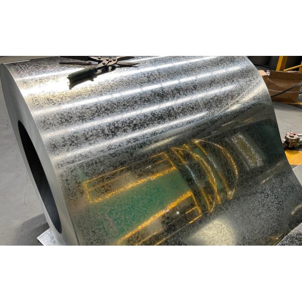 HDGI Regular Spangle Z120 / Z225 0.40mm 1200mm Corrugated Sheet And Metal Tile Chromated Unoiled Non Skin Pass AFP