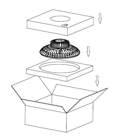 Foshan Manufacturer Waterproof Warehouse Gym Led Bay Light Led High Bay Light 150W 3