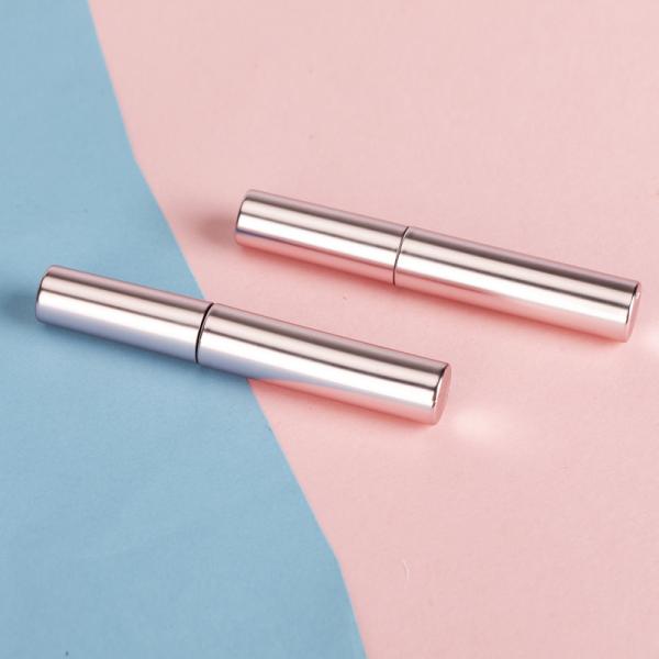 Acceptable OEM/ODM 10ml Customized Empty Rose Gold Eyelash Growth Serum Plastic PETG Bottle with Eyelashes Brush and Tube