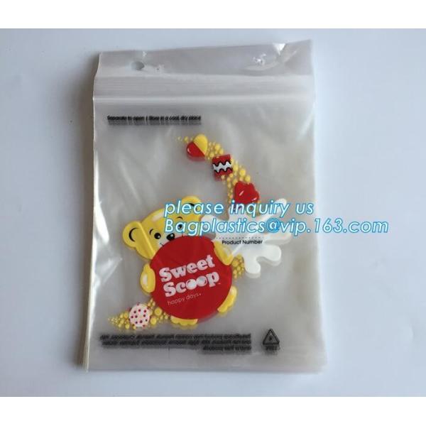 LDPE PP zipper or slider custom print plastic deli saddle bag, PE Saddle Deli Bag,Slider saddle bag, Deli Saddle Bag wit