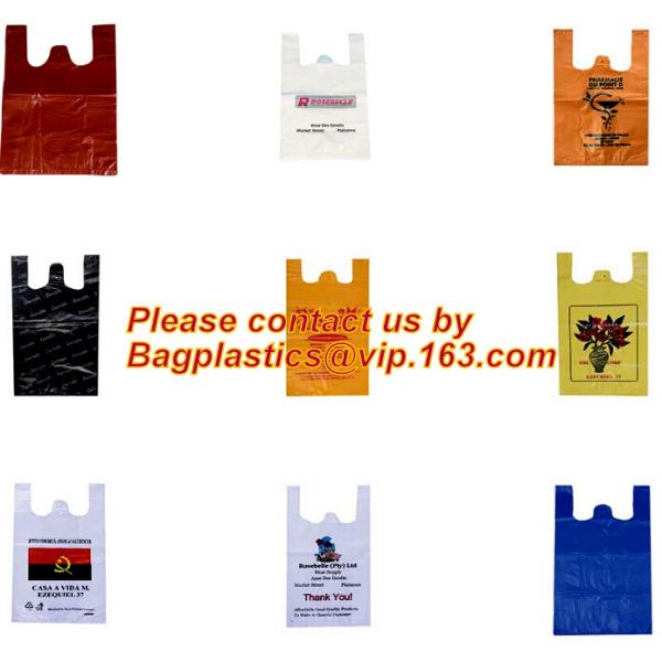 Cheap T-Shirt Compostable Bags Biodegradable Bag For Food, T-Shirt Garment Plastic Bags Compostable 100% Biodegradable
