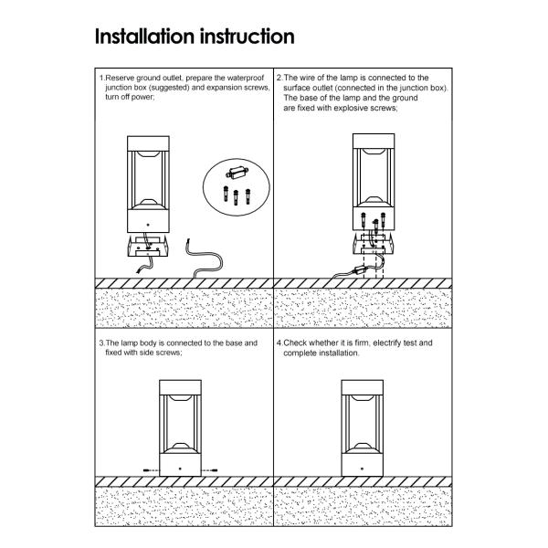 New Style Waterproof LED Garden Lawn Lamp CREE Led 8W With Power Coated Aluminum AC 110-285V Single Color
