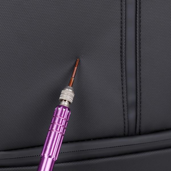 Business Travel USB Charging Nylon Laptop Backpack Anti-Theft Blue Black with Customizable Logo and Waterproof Interior