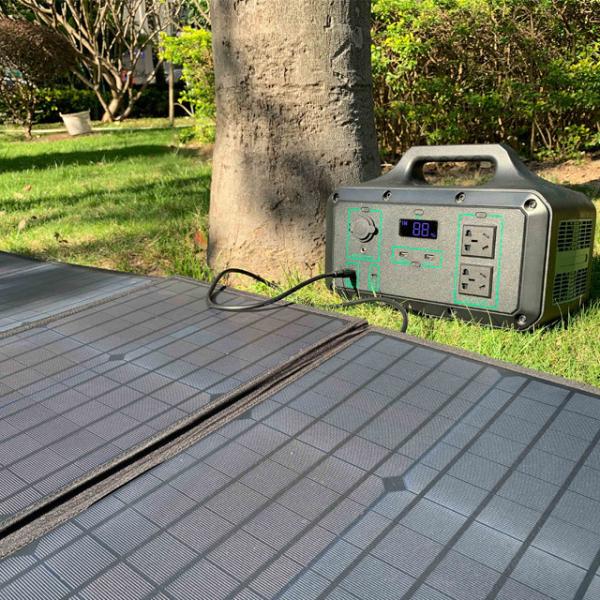 100w Peak Power Foldable Solar Panel For Backup Power Charge