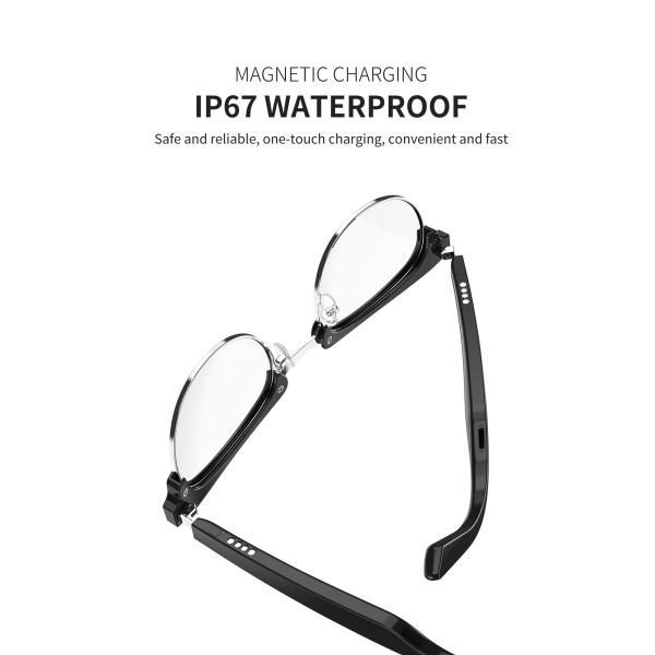 High End Smart Sunglasses Wireless Bluetooth 5.0 Hands-Free Calling Music Audio TWS Google Voice Control Polarized sungl