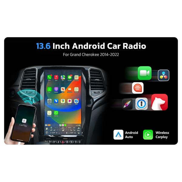 Android car radio upgrade for Grand Cherokee 2014-2022