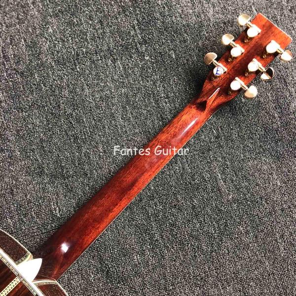 Custom Solid Cedar Top Real Abalone Classic Headstock Acoustic Guitar G00042c Model Shape