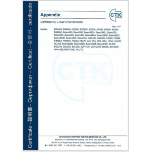 Guangzhou Sunway Entertainment Equipment Co., Ltd. Certifications