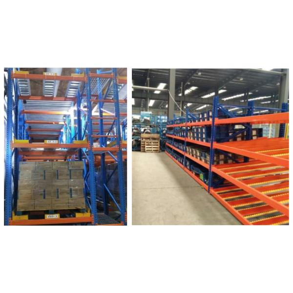 Q235 Q355 Steel FIFO Gravity Shelving Gravity Roller Racking CE TUV Standard