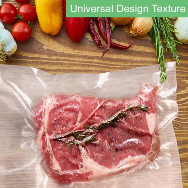 Large Barrier Vacuum Plastic Bag For Food Embossed Heat Seal Plastic Food Storage Bags