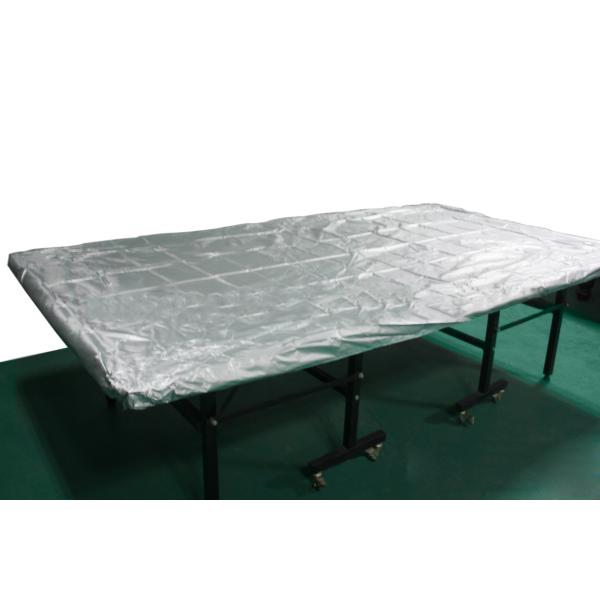 PVC Material Table Tennis Cover Silver 3.2 X 2.1m Durable For Prevent Damage