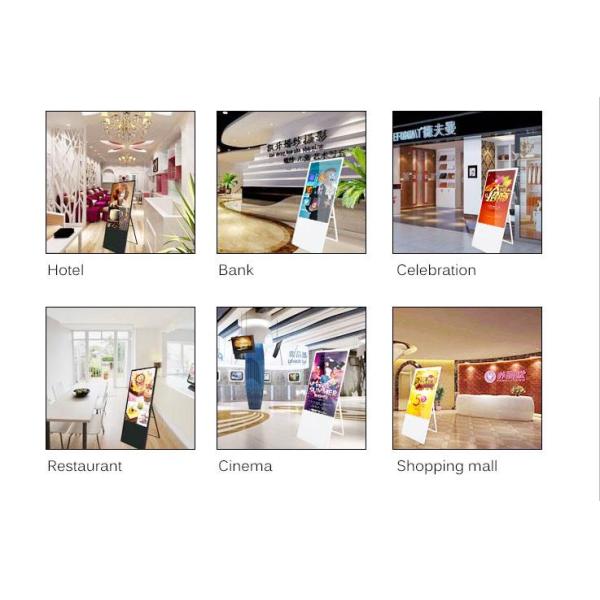 Android 6.0 43 Inch 400cd/M2Portable Digital Signage Floor Standing