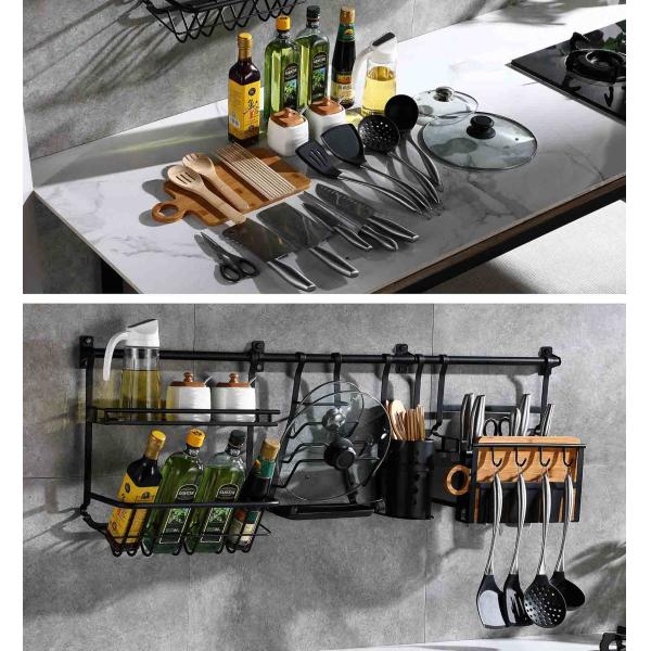 Multipurpose Wall Mounted Kitchen Shelf SUS304 Stainless Steel Material