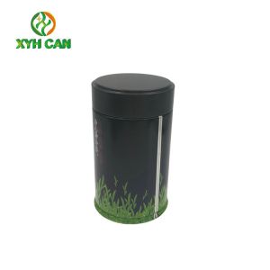 Tea Tin Can Easy to Carry Small Size Tinplate Material Matting Printing Tin Cans