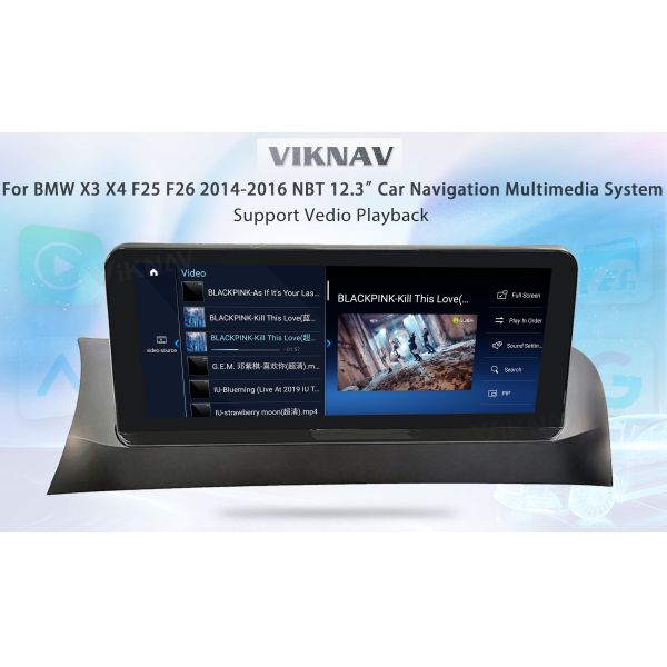 Viknav 12.3 inch Car Radio For BMW X3 X4 F25 F26 2014 15 16 NBT System Wireless Multimedia Player GPS Navigation Android