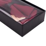 CDR AI PSD Black Rectangular Cardboard Gift Box With Transparent Lid