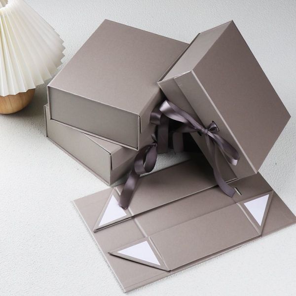 Custom Logo Printing Cardboard Wig Hair Packaging Magnetic Box, China Manufacturer Wholesale Paper Gift Box with Ribbon