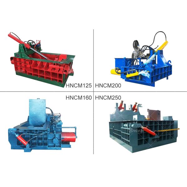 22kW Power Fully Automatic Multi Functional Scrap Metal Press Compactor Baler Machine