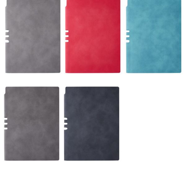 Soft Cover Pu Leather Notebook with Elastic Pen Holder Customized Paper Notebook