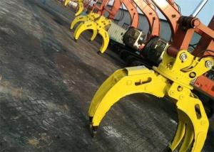 China Wear Resistant Backhoe Excavator Grapple Attachment For Structure Demolition wholesale