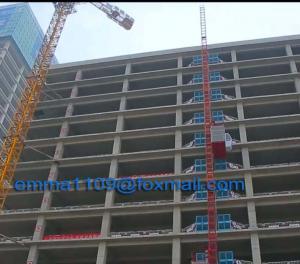 China SC200 2 tons 60m Building Site Hoist with Wall tie Mast Section Climbing on sale