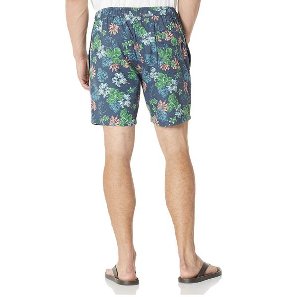 Quick Dry Polyester Men'S 7 Inch Inseam Swim Shorts Trunks With Pockets