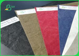 China Eco - Feiendly Natural Fiber Pulp Washable Kraft Paper Colorfol For DIY Carry - On Bags wholesale