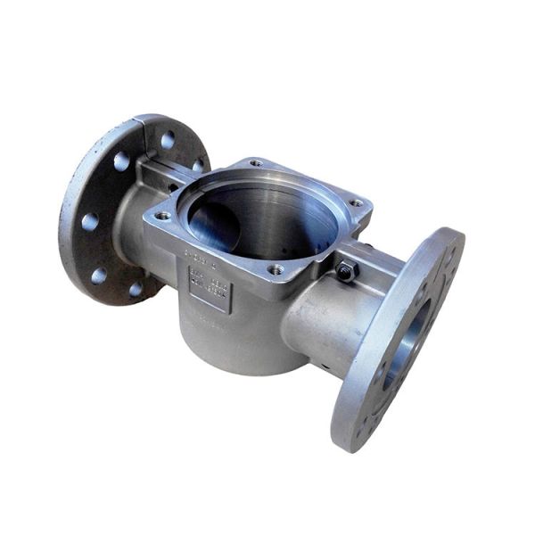  Sand casting, carbon steel, tube connector.