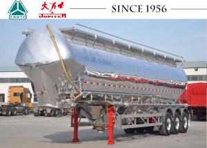 China Light Aluminum Flour Bulk Cement Tanker Trailer W Type With Airbag Suspension on sale