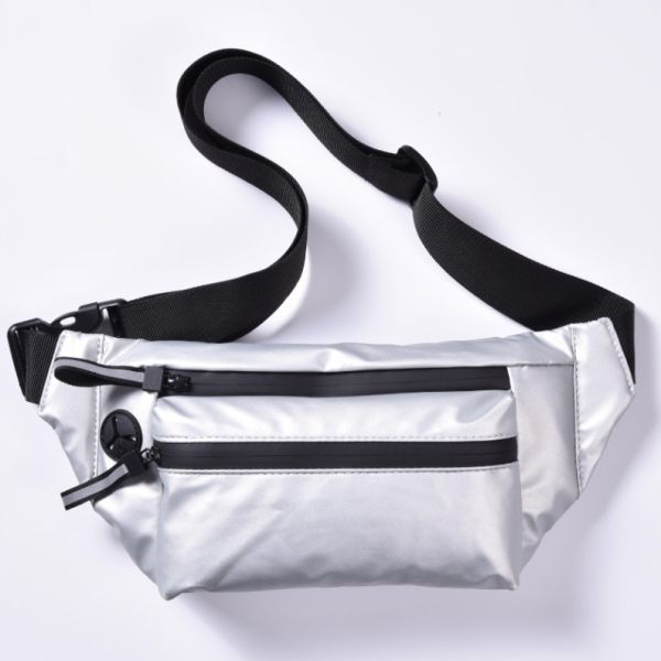 Fabric Sport Waist Bag Pouch Lightweight Bum Bag Zipper Custom Logo