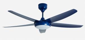 China Blue 56 Inch Modern DC Motor Ceiling Fan remote control With Light on sale