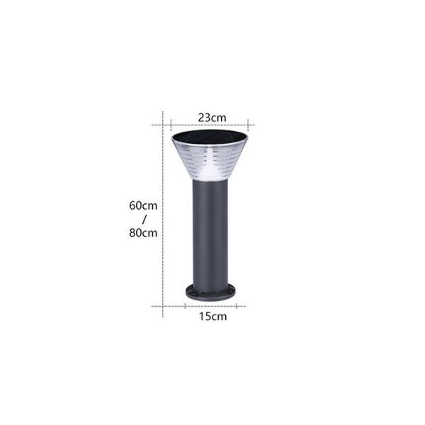 Automatic 4w Solar Led Bollard Lights Exterior Landscape Lights ABS