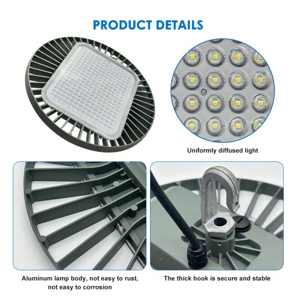 Waterproof Factory Workshop Lighting 100w 150w 200w Led Ufo High Bay Light