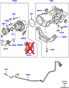2016 Range Rover Evoque Freelande 2 Rear Differential Coupler LR012189 LR008959