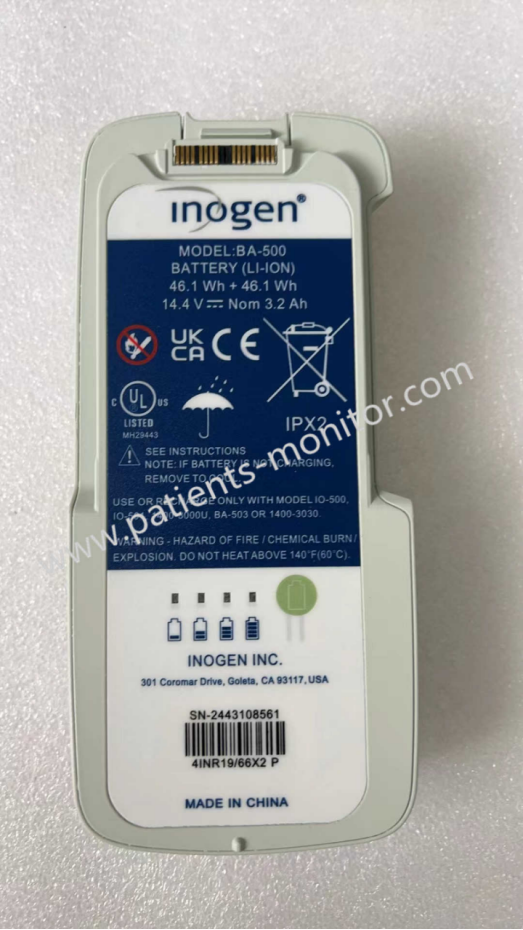 Inogen Li-Ion Battery BA-400 50.9Wh 14.54V 3.5Ah, BA-500 46.1Wh 14.4V 3.2Ah, And BA-516 92.2Wh 14.4V 6.4Ah