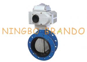 China EPDM Seat Electric Actuator Double Flange Butterfly Valve 8