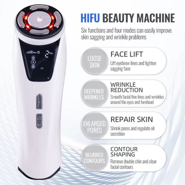 Facial Tightening Massager Anti Aging Skin Care Face Lifting Mini Hifu Machine