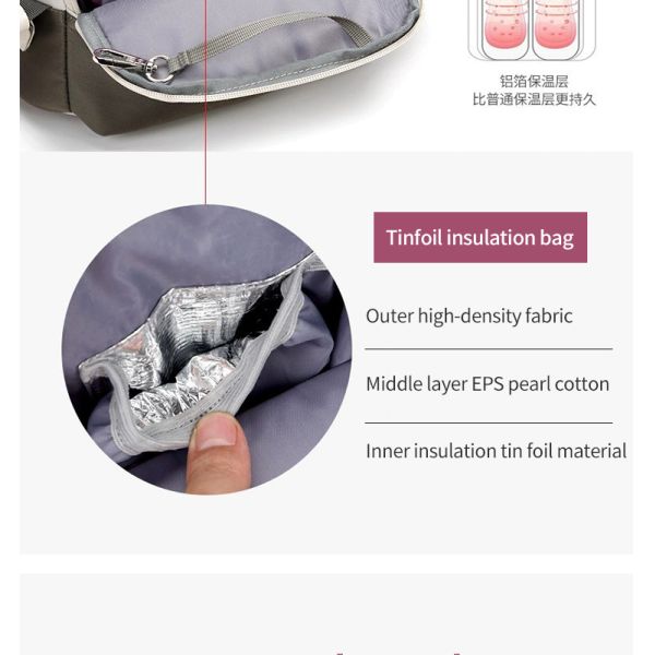 ISO9001 Softback Multifunction Travel Diaper Bag Backpack Water Resistant