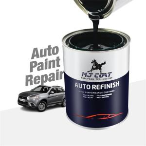 China Acrylic Polyurethane Car Paint Refinish Matt Black Automotive Pearl Paint on sale