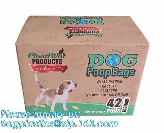 Pet product house shape dog waste bags with dispenser and leash clip, Pet Waste Bag Removal Disposal Heavy Duty Earth Fr