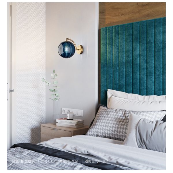 Modern Led Wall Lamp Nordic Glass Ball Wall Lamps For Living Room Bedroom Home Bedside Wall Light(WH-OR-244)