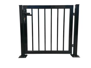 China Hot Dip Galvanized Steel Garden Fence Door Tubular Double Gate From The Outside on sale