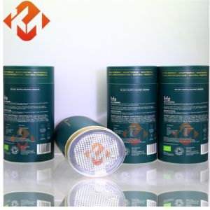 Matt Lamination Paper Tube Tea Packaging Customised Bio-Degradable Recyclable
