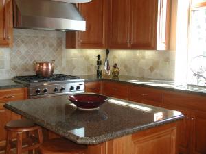 China Countertops - Tropical Brown Granite Countertops For Kitchen Design on sale
