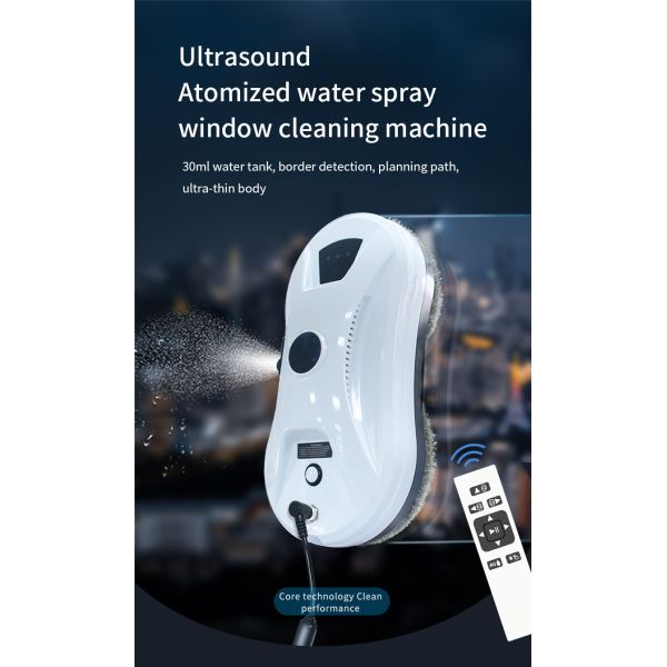 ABS Household WiFi Remote Control Smart Glass Wall Cleaner Robot Vacuum for Windows