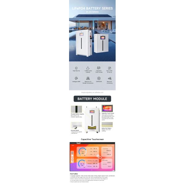 Efficient Conversion Of 51.2 Volt Lithium Battery 10KW Off Grid Solar Energy Storage System Kit For Home Solar Energy System