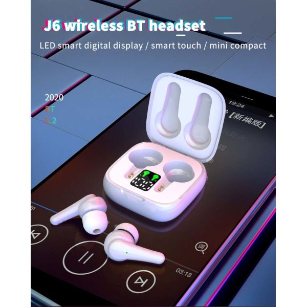 Jerry 6973 Wireless Stereo Earphones acoustic wireless earbuds with V5.0 Bluetooth